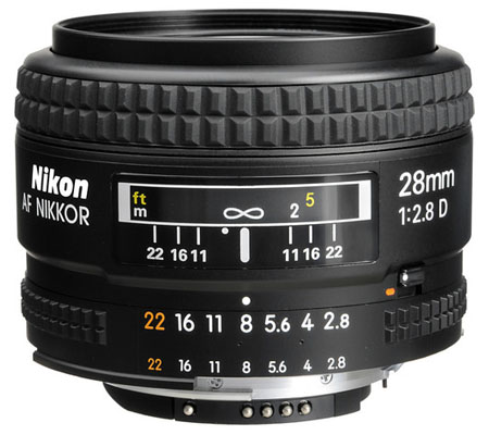 Nikon AF 28mm f/2.8D.