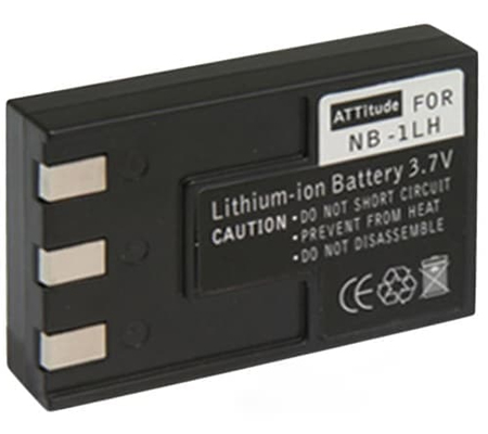 ATTitude Canon NB-1LH Battery for CanonIXUS S100/S110/S200/S230/S300/S330/S400/S410/S500
