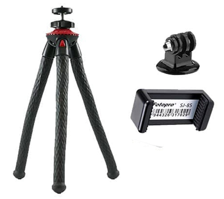 Fotopro UFO II Black Red + Tripod Mount + Holder SJ-85