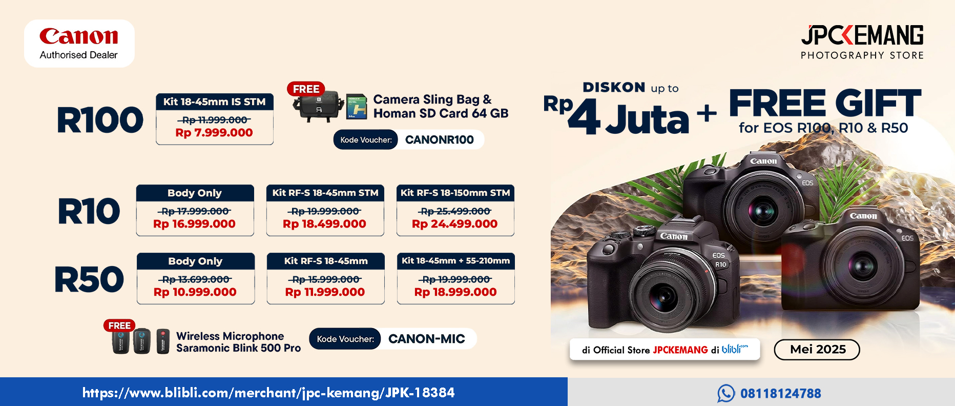 Diskon Canon di Blibli JPC Kemang