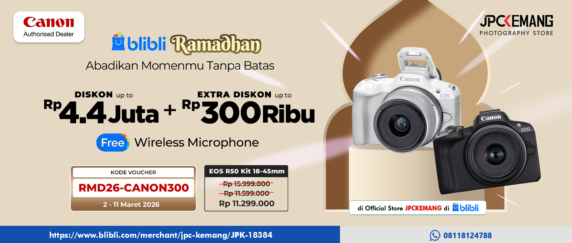 Diskon Canon di Blibli JPC Kemang