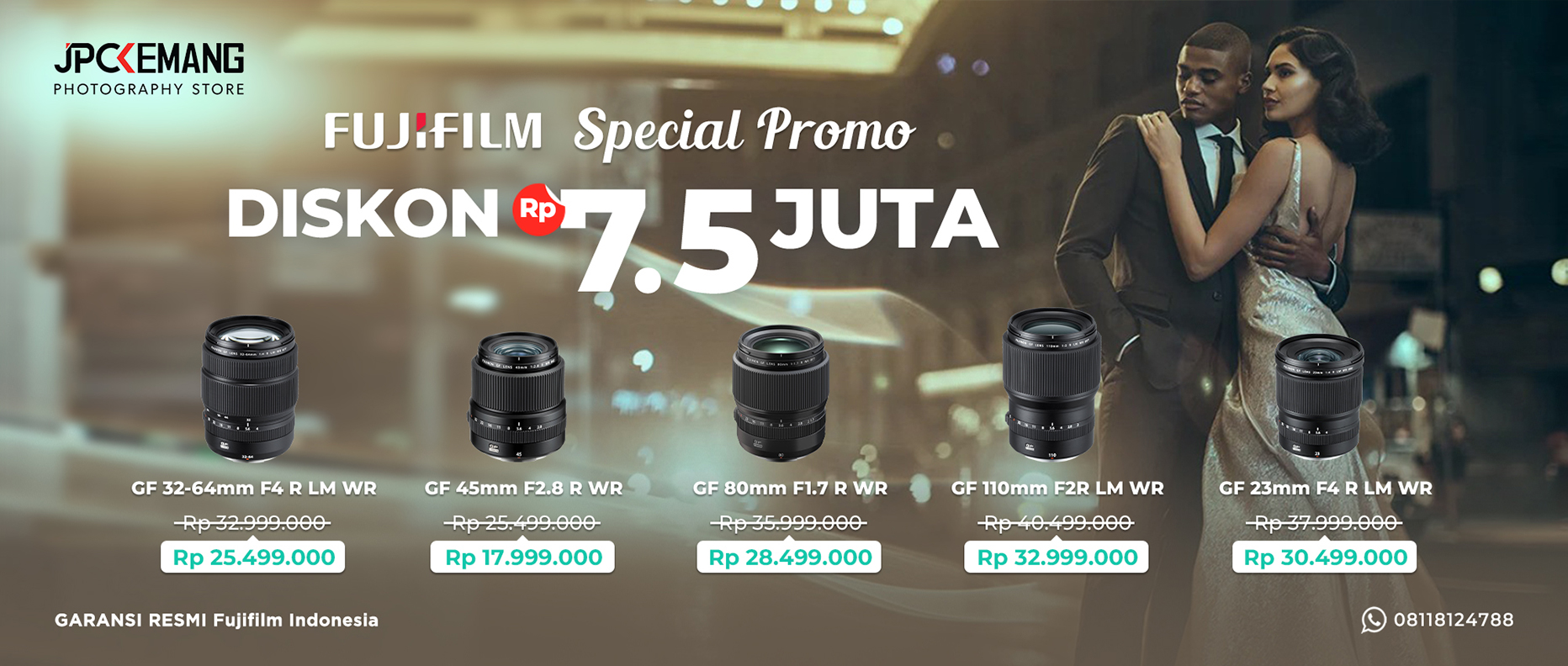 Diskon Fujifilm GF Lensa