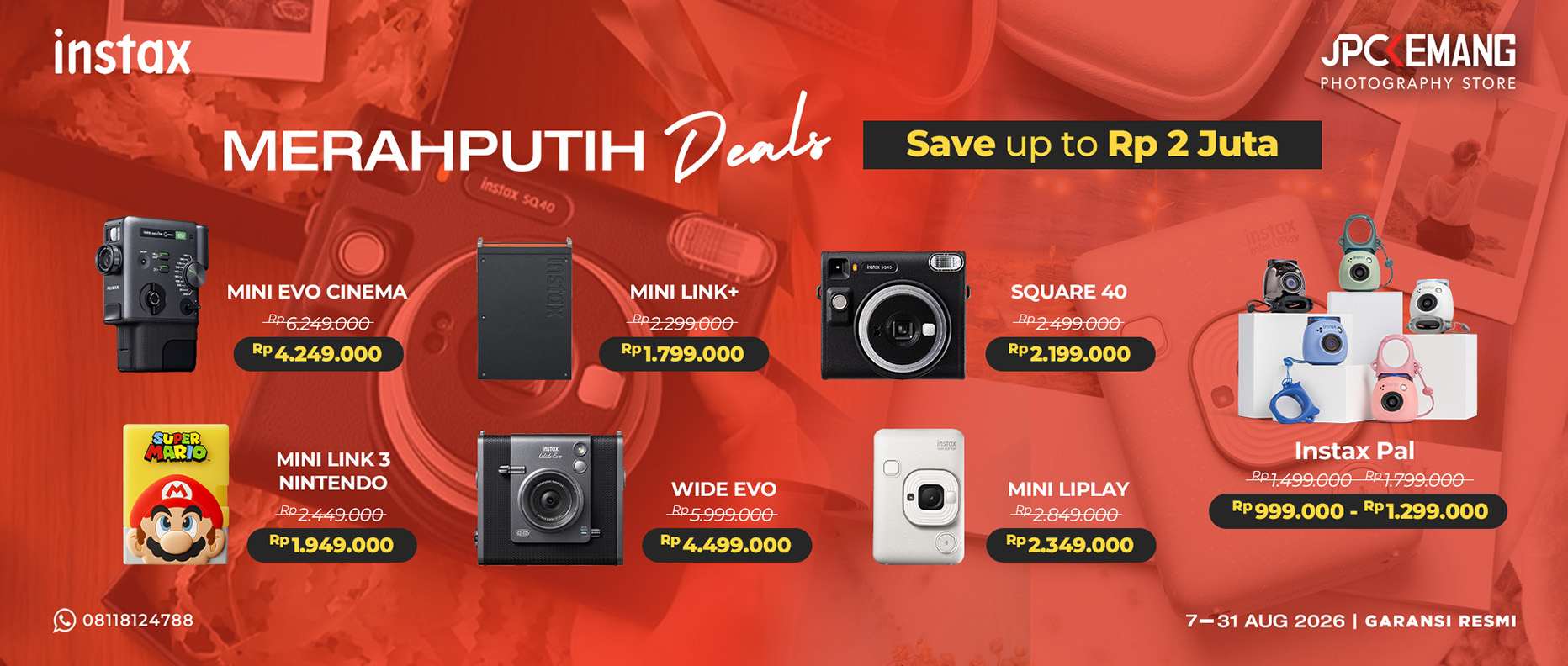Diskon Fujifilm Instax Camera