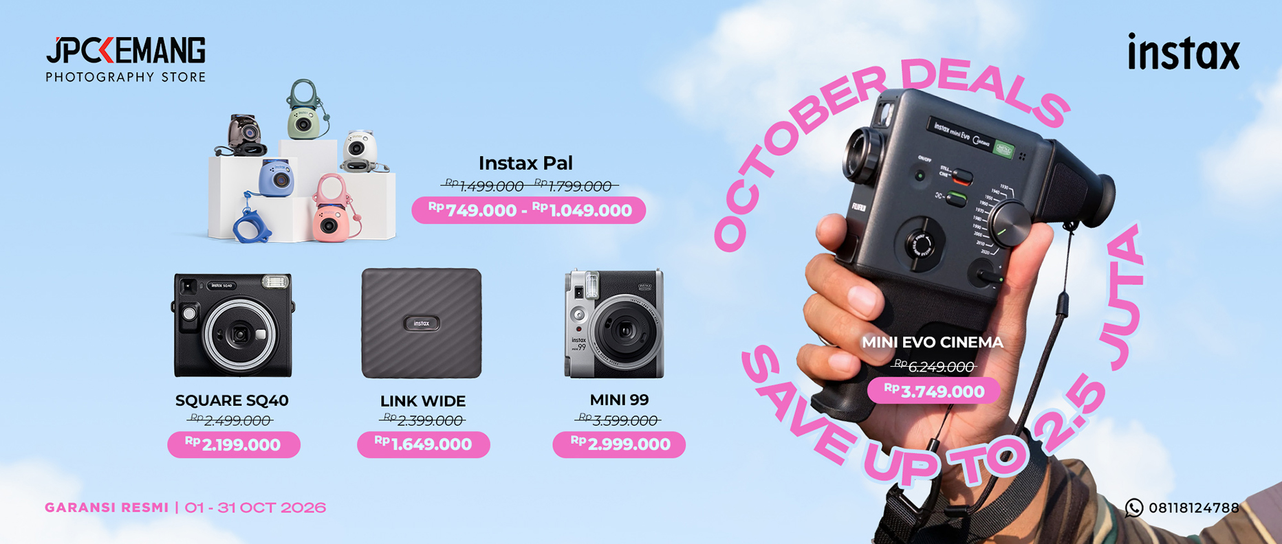 Diskon Fujifilm Instax Camera