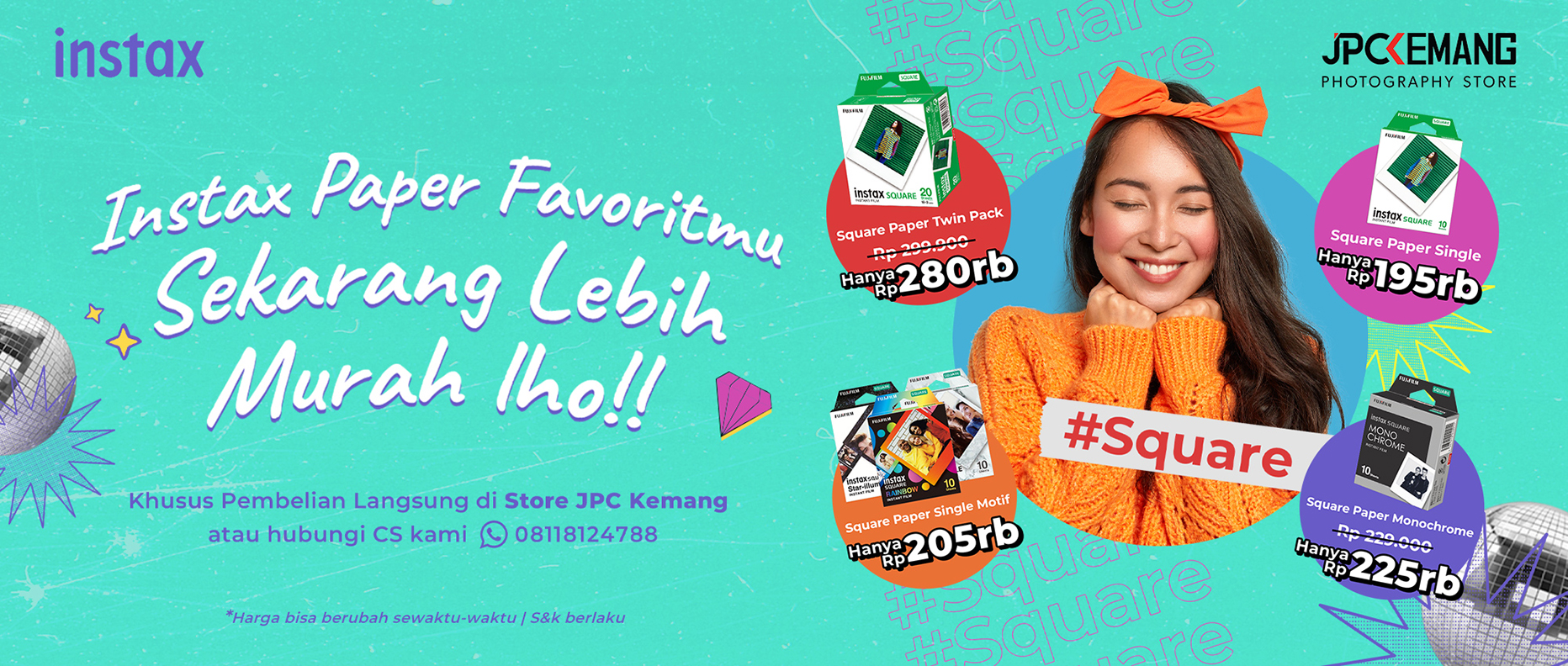 Diskon Fujifilm Instax Paper Square