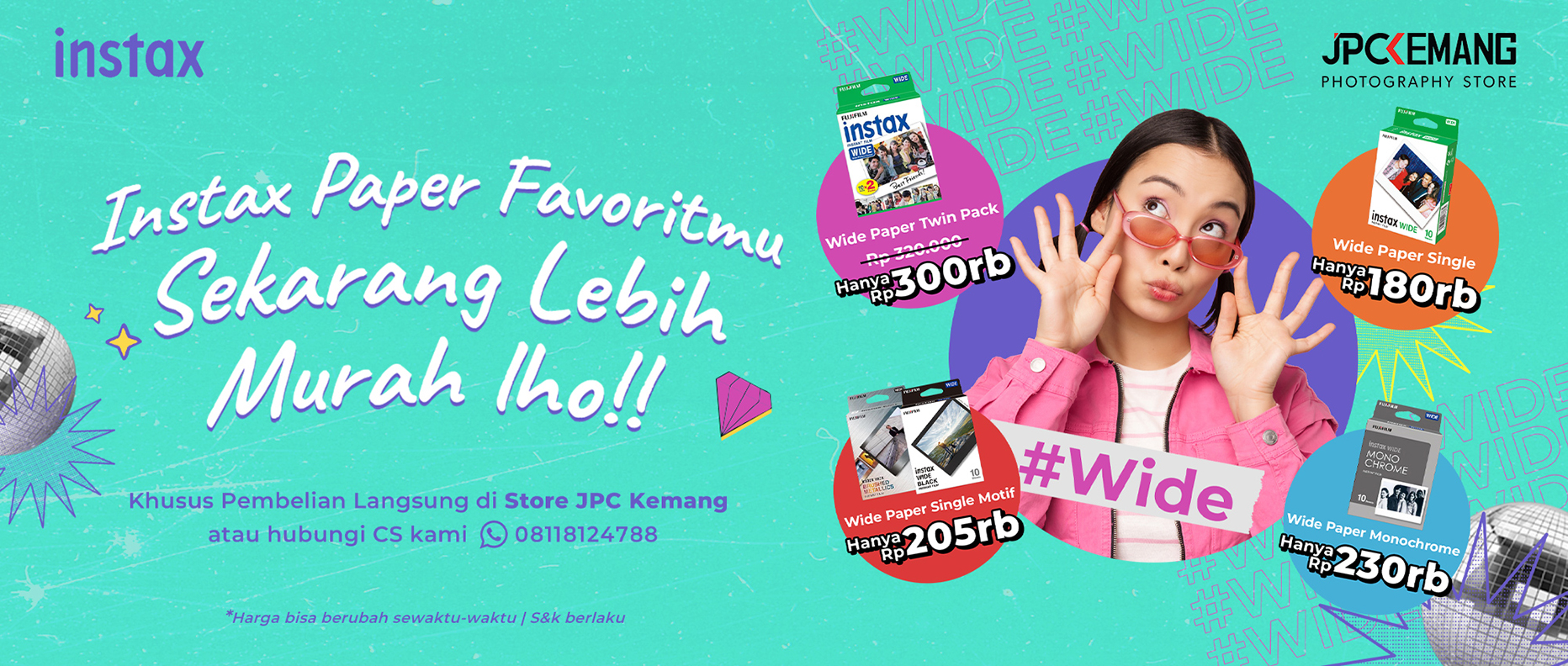 Diskon Fujifilm Instax Paper Wide