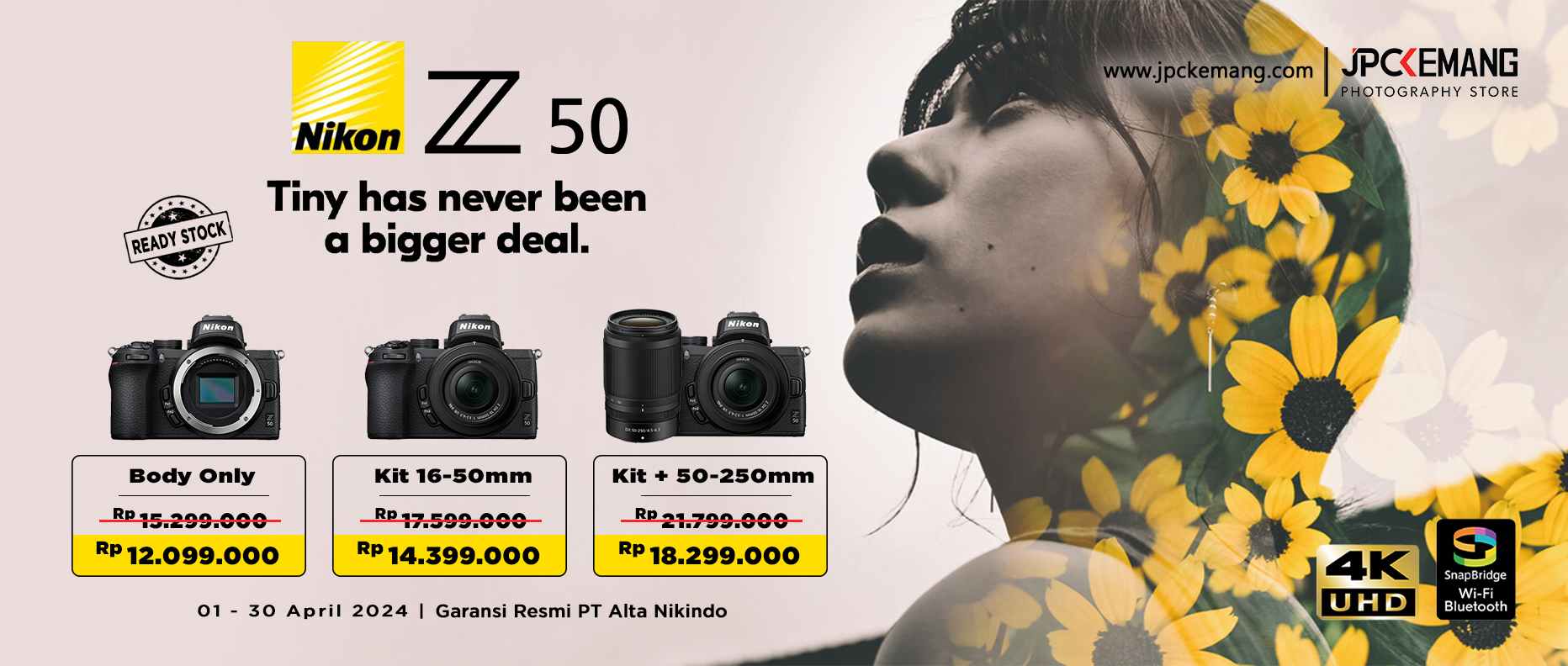 Diskon Nikon Z50 Mirrorless Camera