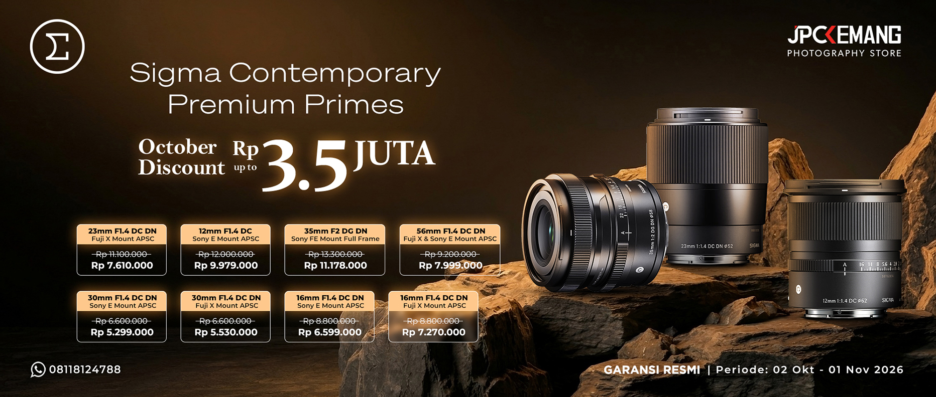 Diskon Sigma Lensa